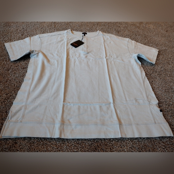 Good Man Brand Men's White Henley Shirt XL NWT - Picture 7 of 13